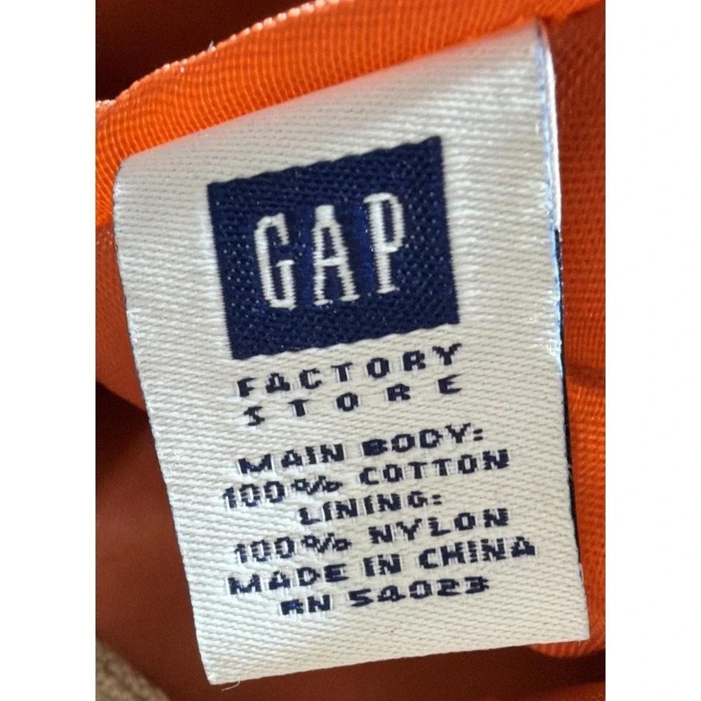GAP Canvas Messenger Bag Crossbody Shoulder Bag. Beige Tan w/Adjustable Strap.